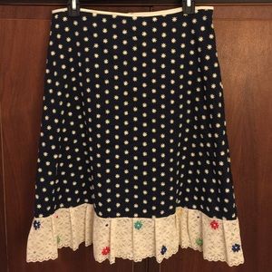 COPY - Anthropologie, navy blue skirt